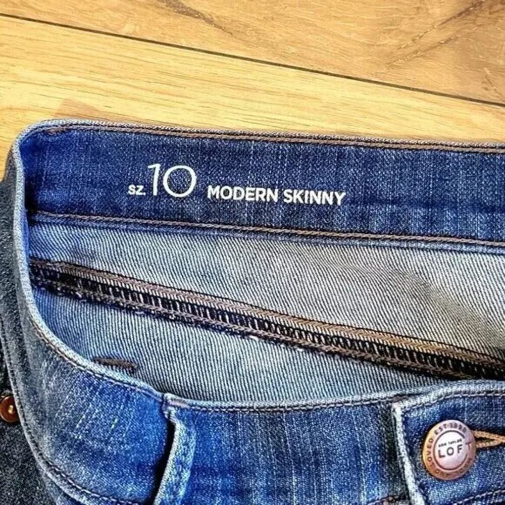 The Loft Modern Skinny Denim Jeans Size 10 - Picture 6 of 6